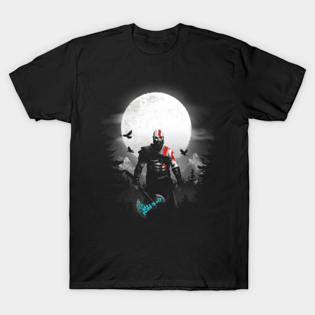 Mountain God of War - Epic Video Game - Kratos Hero T-Shirt by BlancaVidal